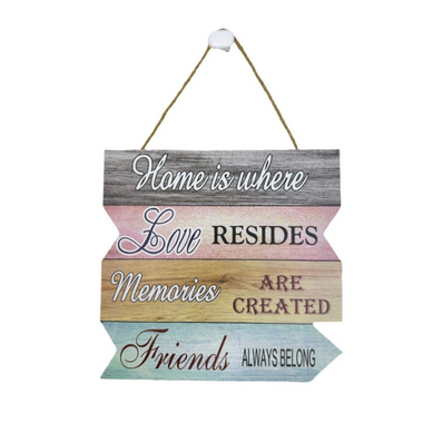 Wood Wall Hanging Home Is Where