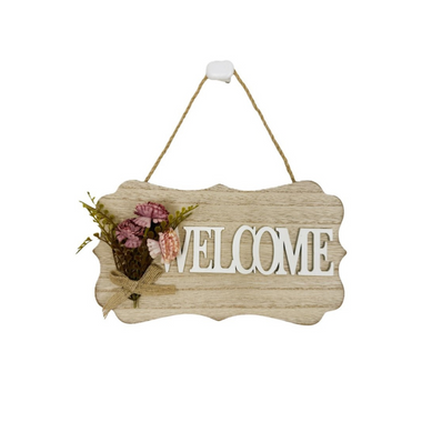 Wood Wall Hanging Welcome