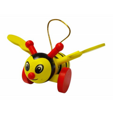 Wooden Bee Magnet