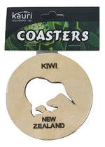 Wooden Coaster Kiwi 2pcs Pack