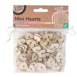 Wooden Mini Heart 100pk