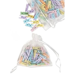Wooden Pastel Mini Pegs 50pk