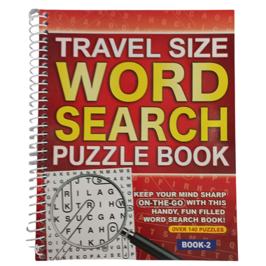 Wordsearch Travel Size Spiral 120pg