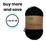 Yarn 80gms 100% Polyester - Black