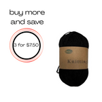Yarn 80gms 100% Polyester - Black