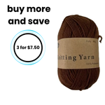 Yarn 80gms 100% Polyester - Brown