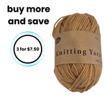 Yarn 80gms 100% Polyester - Golden Brown