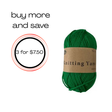 Yarn 80gms 100% Polyester - Green