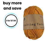 Yarn 80gms 100% Polyester - Orange