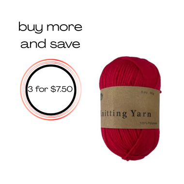 Yarn 80gms 100% Polyester - Pink