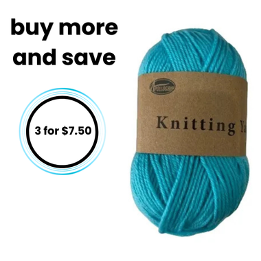 Yarn 80gms 100% Polyester - Teal