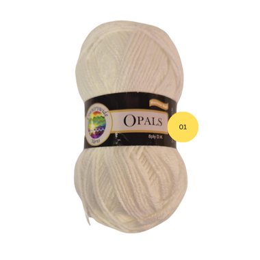 Yarn Opals 01 White