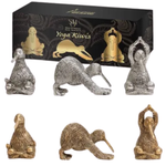Yoga Kiwis 8.5cm Bronze or Silver - 3pc