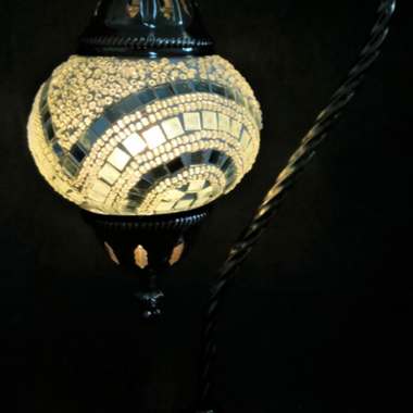 TURKISH LAMP SWAN NECK - WHITE