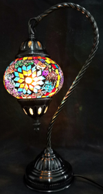 Turkish Mosaic Lamp - Swan Neck