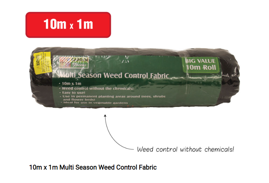 Weed Control Fabric Mesh Underlay 10m x 1m Black Sunny's Variety Stores