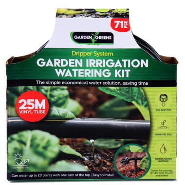 Micro Irrigation System Kit 70pc Black