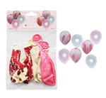 Balloons Marble & Metallic Pink 6pc