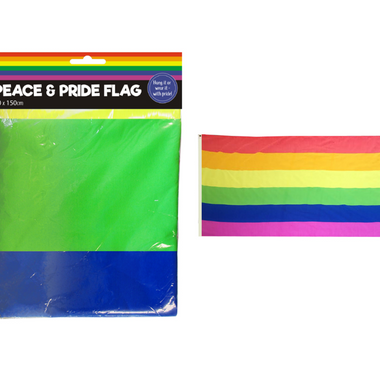 Rainbow Flag - Hang or Wear - 90cm x 150cm