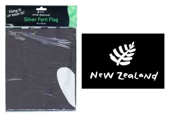 FLAG NZ FERN VELCRO 90x150CM PBH