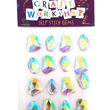 Craft Self Stick Gems Iridescent 16
