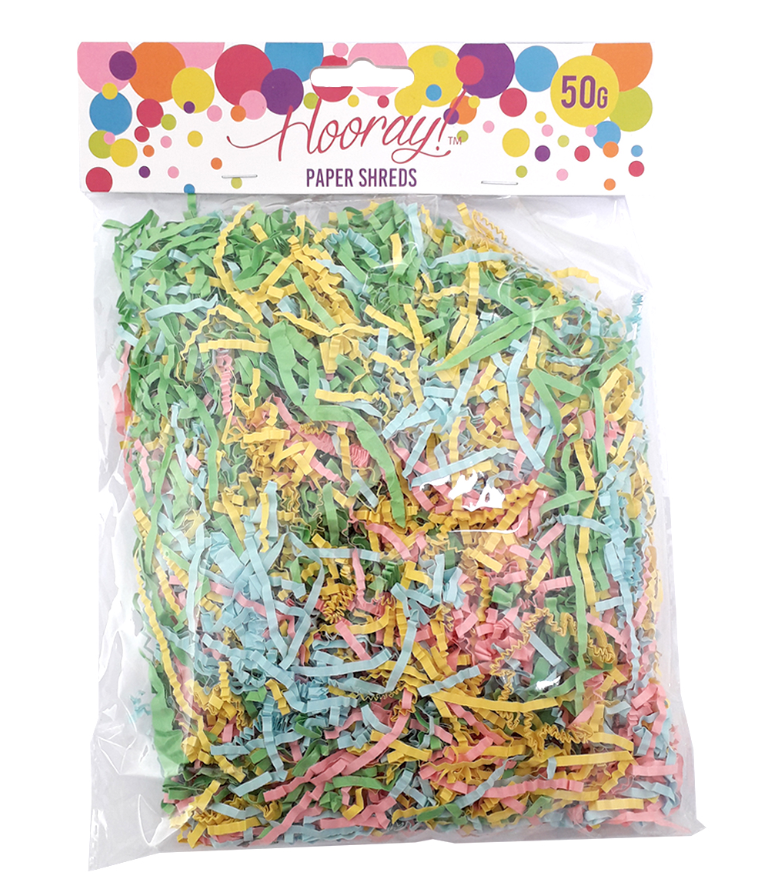 Colourful Paper Shreds 50g