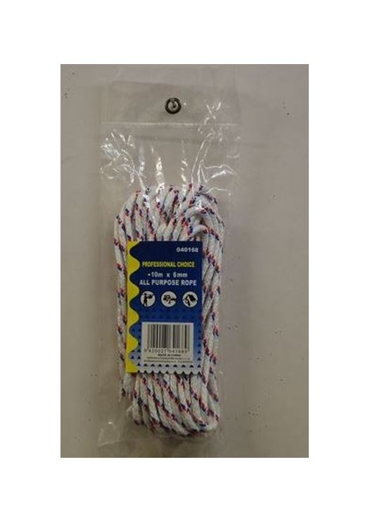ALL PURPOSE ROPE 6mm X 10M