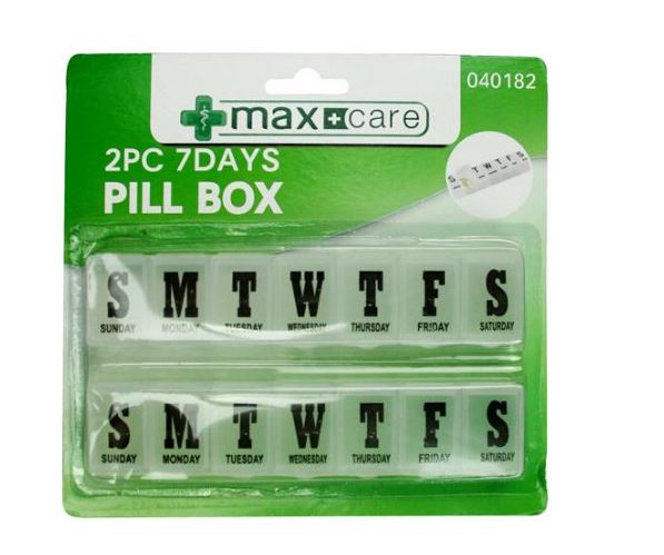 7 DAY Pill Box 2 pk