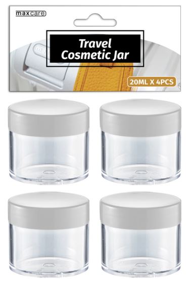 Travel Cosmetic Jar Plastic 20ml 4pcs
